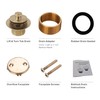 Bathtub Tub Drain Conversion Kit Assembly, Wellup Lift and Turn