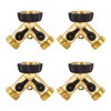 Underhill Hose Outlet Splitter Adapter for Garden Water Hose, 3/4-Inch