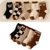 Children Socks Mid Calf Combed Cotton Thickened Cartoon Pattern Toddler