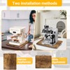 360° Rotatable Sliding Tray for Kitchen Appliances, Wooden Sliding Tray