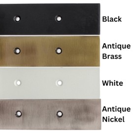 RCH Hardware BK-IR810L-254 Iron L, Heavy Duty Shelf Bracket, 10 Inch, Black