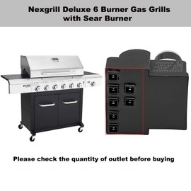 DHL-128-7Q Spark Generator Gas Grill Ignitor 7 Male Outlet Push Button Igniter Ignition Module Replacement for Nexgrill Deluxe 6 Burner 720-0896B 720-0898 720-0896X 720-0898A Nexgrill Igniter 7 Outlet