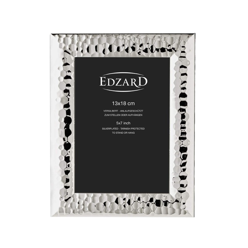 EDZARD Gubbio Silver Plated Tarnish Resistant Photo Frame