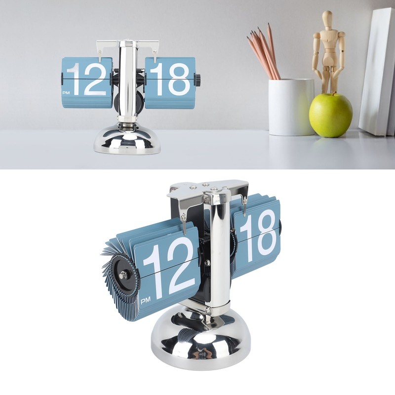 European Style Retro Digital Flip Down Clock 304 Stainless Steel