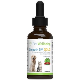 Pet Wellbeing Smooth BM Gold for Dogs - Natural Constipation Support for Dogs - 2oz (59ml)