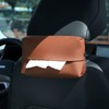 Genuine Leather Car Tissue Case Car Tissue Holder Sun Visor