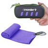 4Monster Microfiber Towel, Travel Towel, Camping Towel,Small Size 15.7¡Á31.5', Fast