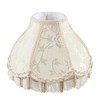 Aspen Creative 55005 Handsewn Scallop Dome Transitional UNO Fringe Lamp