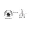 sourcing map 12x7mm Screw Back Rivets Hollow Round Head Leather