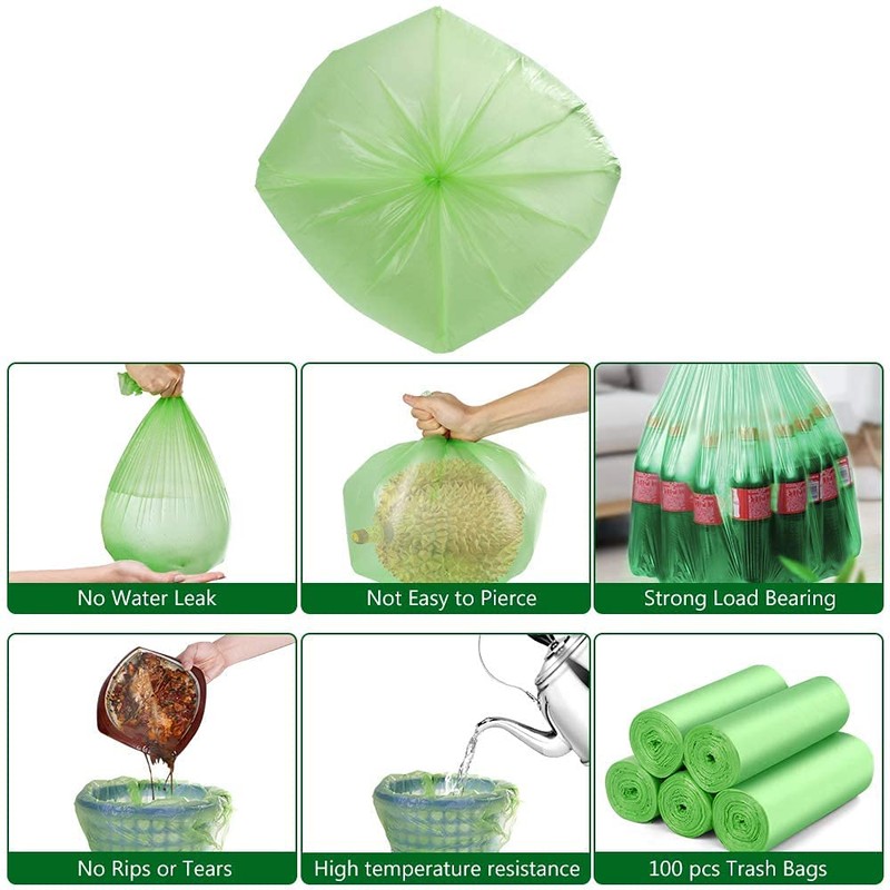 Small Trash Bags 1.2 Gallon 丨 100 Count Trash Bag