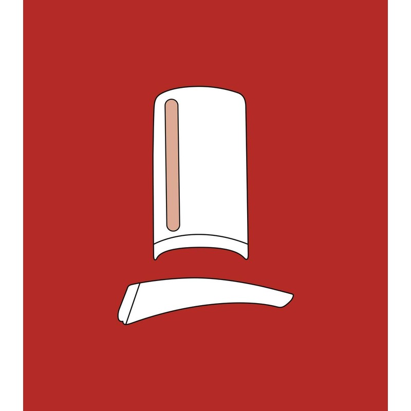 Universal Square capsules transparent X 50