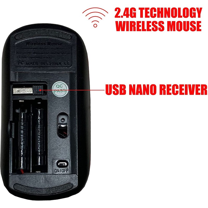 2.4G Wireless Mouse with Cute Pattern Design for All Laptops