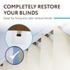 IMPRESA Vertical Blind Repair Tabs Kit - 20 Clear Stick-On