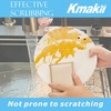 KMAKII Bamboo Kitchen Sponges Dish Sponges Natural Cleaning Sponges Beige