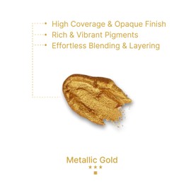 Art Whale Gouache Metallic Gold Refills (50ml/1.7oz)|Intense Pigments, Easy Color Refill (2 pcs.)