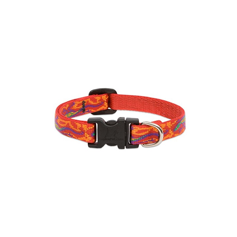 LupinePet Originals 1/2" Go Go Gecko 10-16" Adjustable Collar for