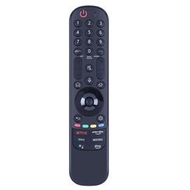 Replacement IR Remote Control AKB76039904 MR22GA Compatible for LG Smart TV 43UQ75006LF 43UQ80006LB 43UQ9000PSD 50UQ75006LF 50UQ80006LB 50UQ9000PSD 55UQ75006LF 55UQ80006LB (No Voice Function)