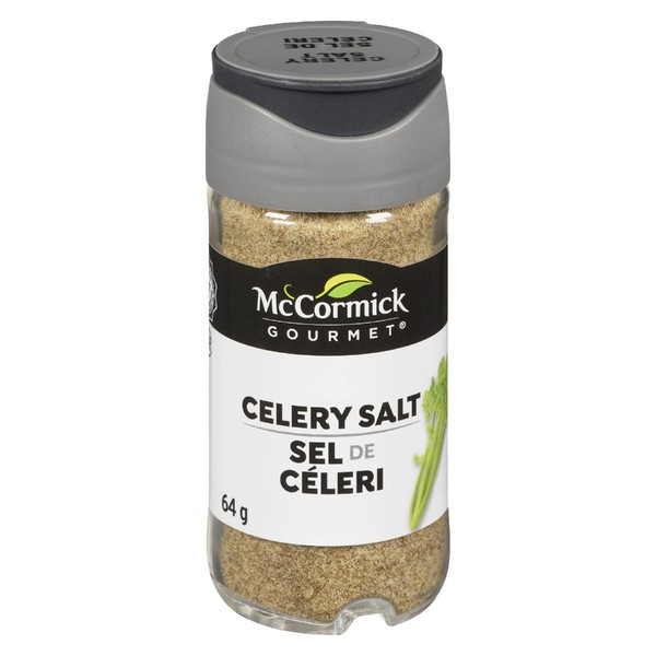 McCormick Gourmet (MCCO3), New Bottle, Premium Quality Natural Herbs & Spices, Celery Salt, 64g