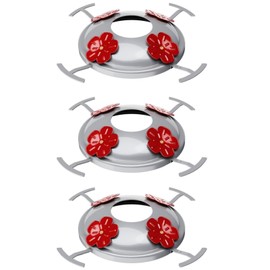 Metal Top Hummingbird Feeders Base Cover with 4 Perches and 4 Flower Ports for Hummingbird Feeders Base - Metal TOP Cover ONLY (3)