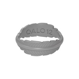 QALO Women's Rubber Silicone Ring, Serene Rubber Wedding Band, Breathable, Durable Engagement Silicone Ring, 6mm Wide 1.8mm Thick, Silver, Size 9