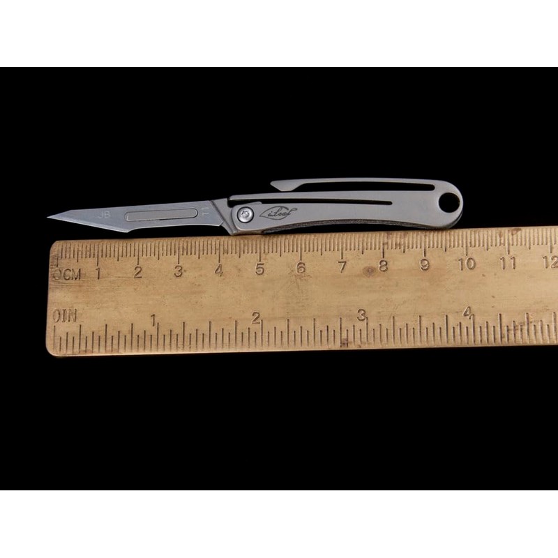 ILEAF Titanium Alloy Daily Mini Pocket Utility Knife with 10