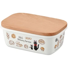 Skater ENBT5-A Enameled Butter Case, Wooden Lid, 16.9 fl oz (500 ml), Kiki's Delivery Service