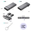 Sanwa Direct 400-ADR338GM SD Card Reader, USB-A Type-C Connection, UHS-II
