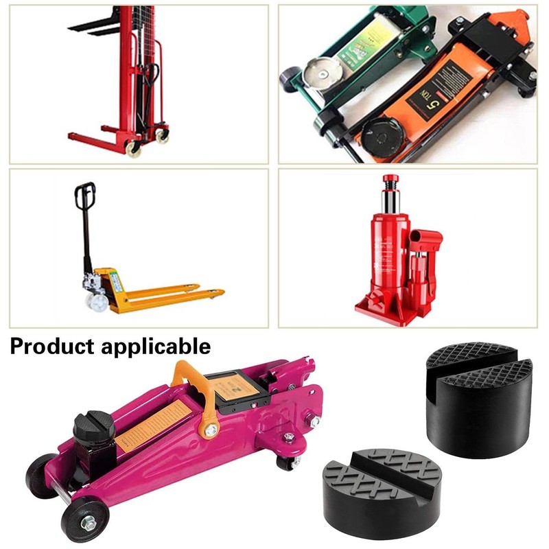 VBRHFRIF 3Pcs Jack Rubber Pads, Car Jack, Trolley Jack And