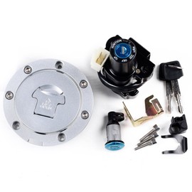 Anzios Compatible with Honda CBR1000RR CBR600RR Ignition Switch Seat Lock Key Fuel Gas Tank Cap Cover Motorcycle Ignition Switch Lock Set