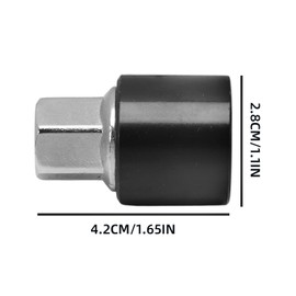 DEFIYEAR Anti Theft Locking Wheel Nut Key, V/198 Locking Wheel Nut Key Replacement for Vauxhall Opel Model, Anti Theft Bolt Key Socket Aluminium, Durable Design for Secure Wheel Removal and Protection