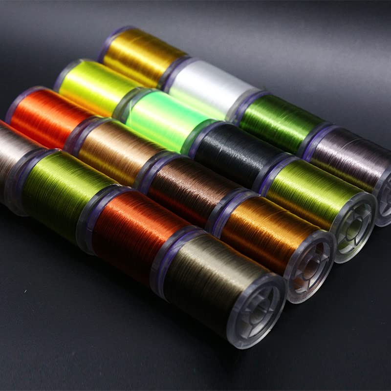 Fly Tying Thread 8 Bright Colors 75D High Tensile Waxed