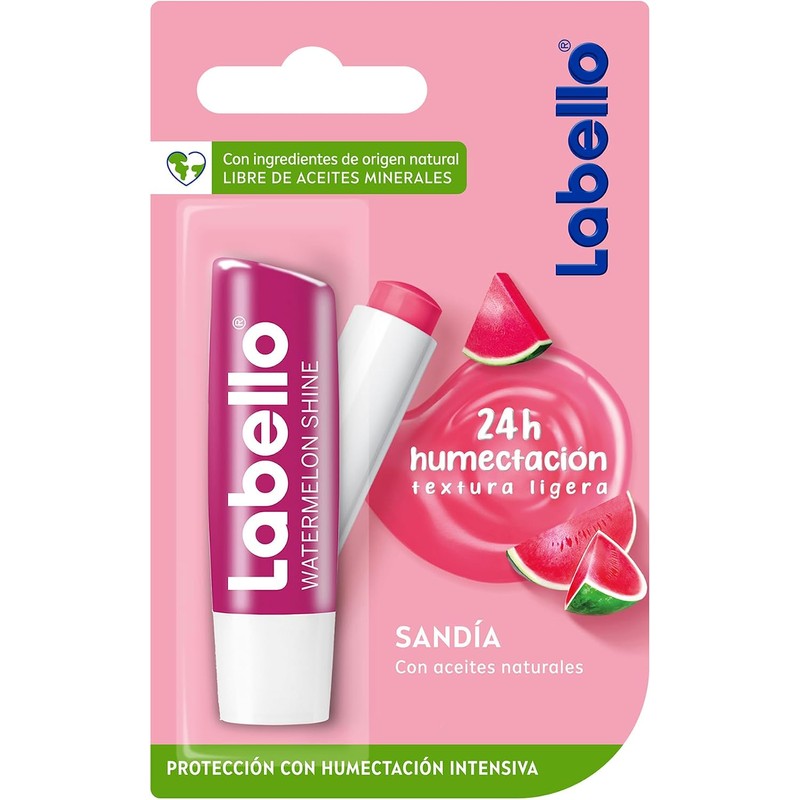 LABELLO Bálsamo labial con color Sandía (4.8g) protector labial con