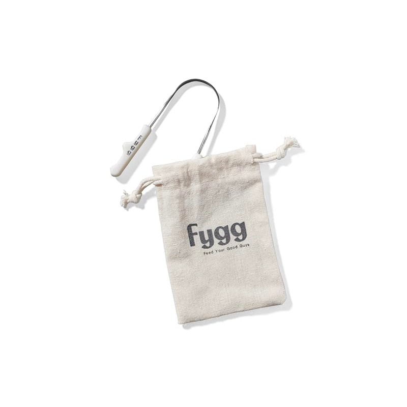 fygg Raspador De Lengua De Acero Inoxidable Con Bolsa De