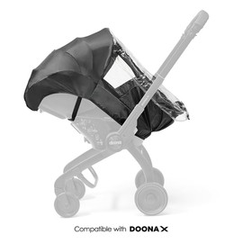 Doona Rain Cover with Zip for Doona X Stroller - Weather Shield with Window Opening for Easy Access - Compatible only with Doona X Baby Car Seat