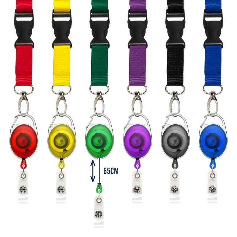 Lanyard with Card Holder 4pc Set, Includes 1 Detachable Safety