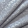 TERLYTEX Silver Curtains 84 Inches Long, Metallic Foil Dots Print