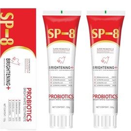 LUHI 2PCS pasta dental,SP-8 pasta dental, Sp-8 Whitening Toothpaste,Pasta de dientes ultra blanqueadora,Pasta dental probiótica blanqueadora y quitamanchas,Limpia eficazmente los dientes y la boca.(2)
