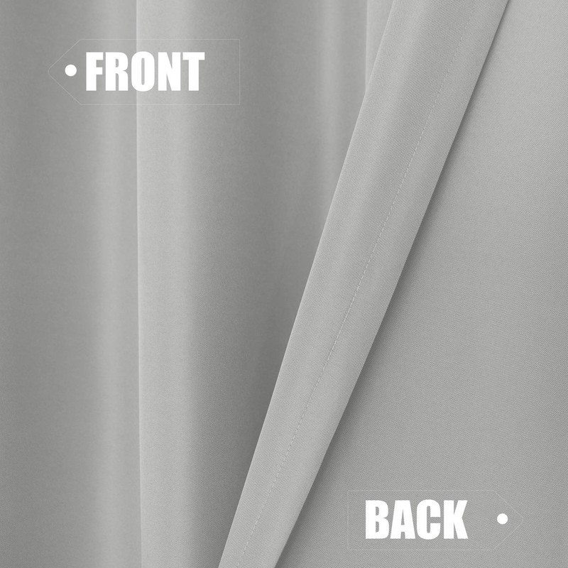 BONZER Wide Waterproof Outdoor Curtains for Patio Heavy Privacy Sunlight
