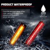 KENRTIR Smoked Lens Amber/Red LED Side Marker Light Kit Compatible