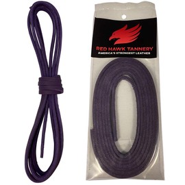 Red Hawk Tannery Glove Lace 3/16”x72” – Baseball & Softball Glove Lace Pack for Glove Relacing – 32 Colors Pro Durability Leather Lacing (PURPLE)