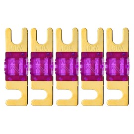 MECCANIXITY 5 Pcs 100 A 32 V Mini ANL Fuse Replacement Electrical Protection Electronics Blade Fuse for Automotive Marine Audio Video System