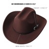 GRNUS Men Women Wide Brim Western Cowboy Cowgirl Hats with