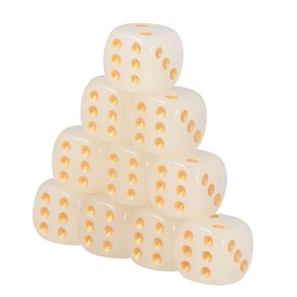 Gadpiparty 10pcs Round Corner Dice for Ktv Bar and Party