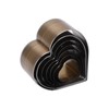 7Pcs Leather Cutting Die High Carbon Steel Heart Shape Simple