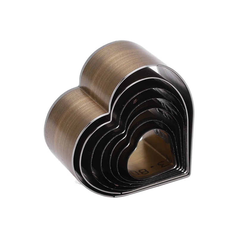 7Pcs Leather Cutting Die High Carbon Steel Heart Shape Simple