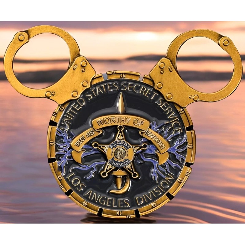 U.S. Secret Service Deep Gray Disneyland Mickey Mouse Handcuff Challenge