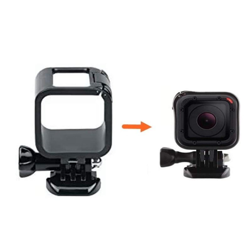 Generic Protective Frame for GoPro Hero 4 Session, Black, Camera