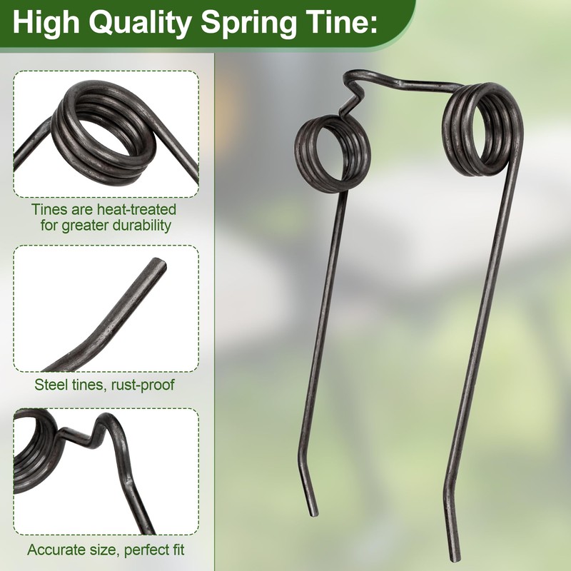 43783 Dethatcher Replacement Spring Tine for Agri-Fab Lawn Dethatcher, 8Pack