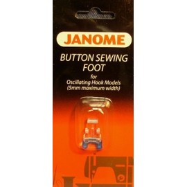 Janome Button Sewing Foot for Oscillating Hook Models ( 5mm maximum width)