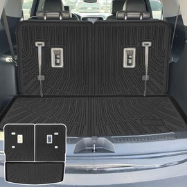 CaBYbigG Cargo Mat Cargo Liner for GMC Acadia Accessories2017-2023 TPE Trunk Mat Back Seat Cover Protector with Backrest Mat Dog Liner